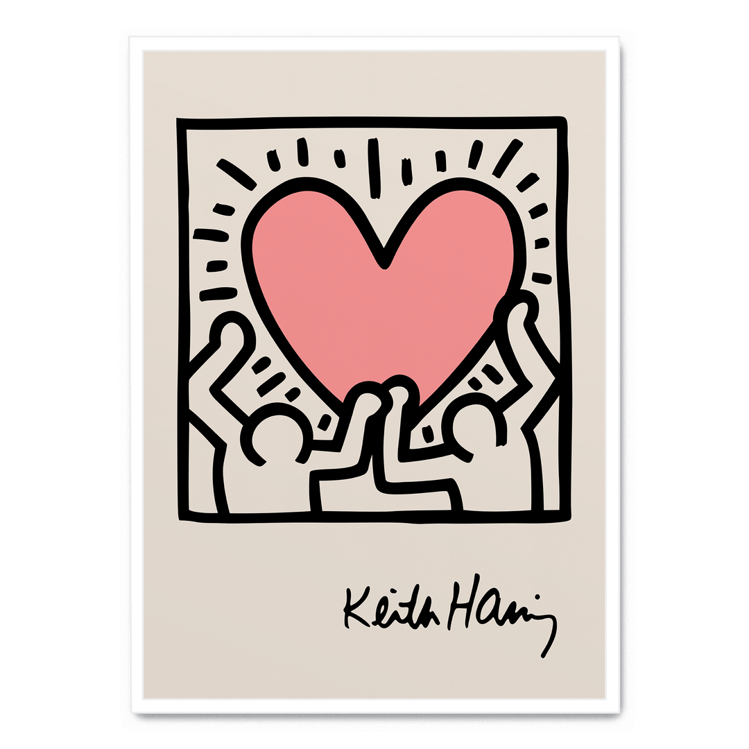 Two Figures Holding Heart poster | Postera.art
