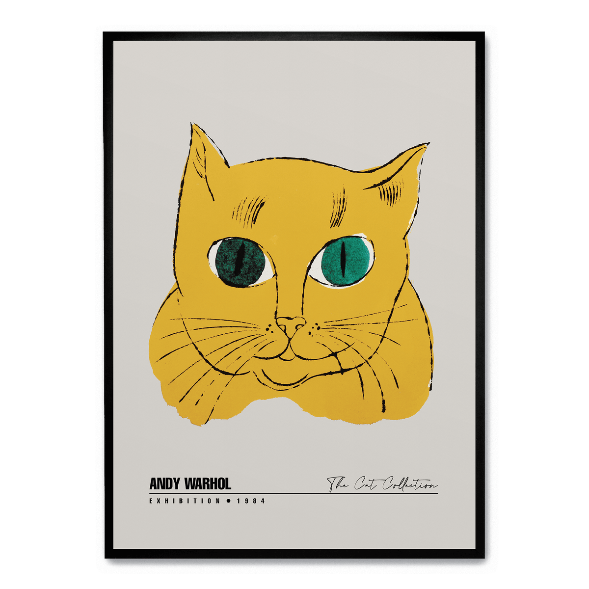 yellow-cat-poster-postera-art