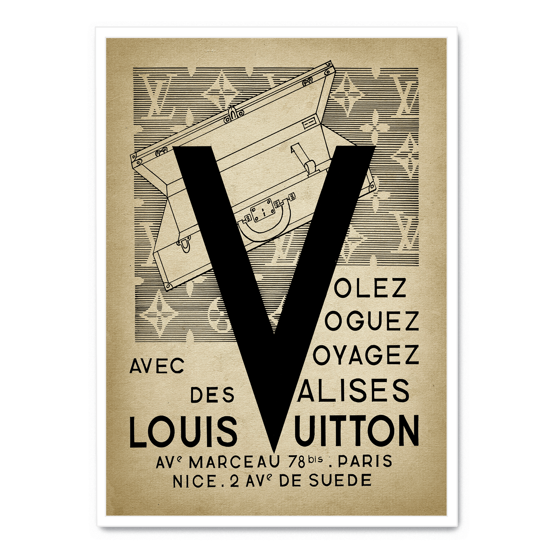 Louis Vuitton poster affisch inredning tavla vä  Köp på Tradera  604062125