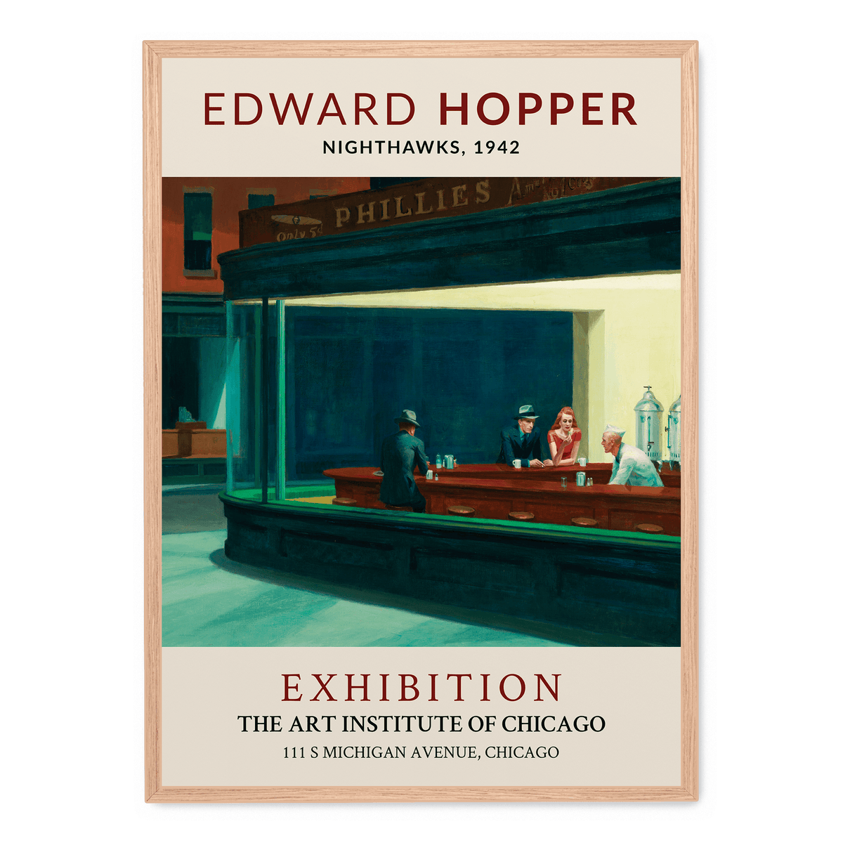 Nighthawks Poster Postera art nighthawks-poster-postera-art