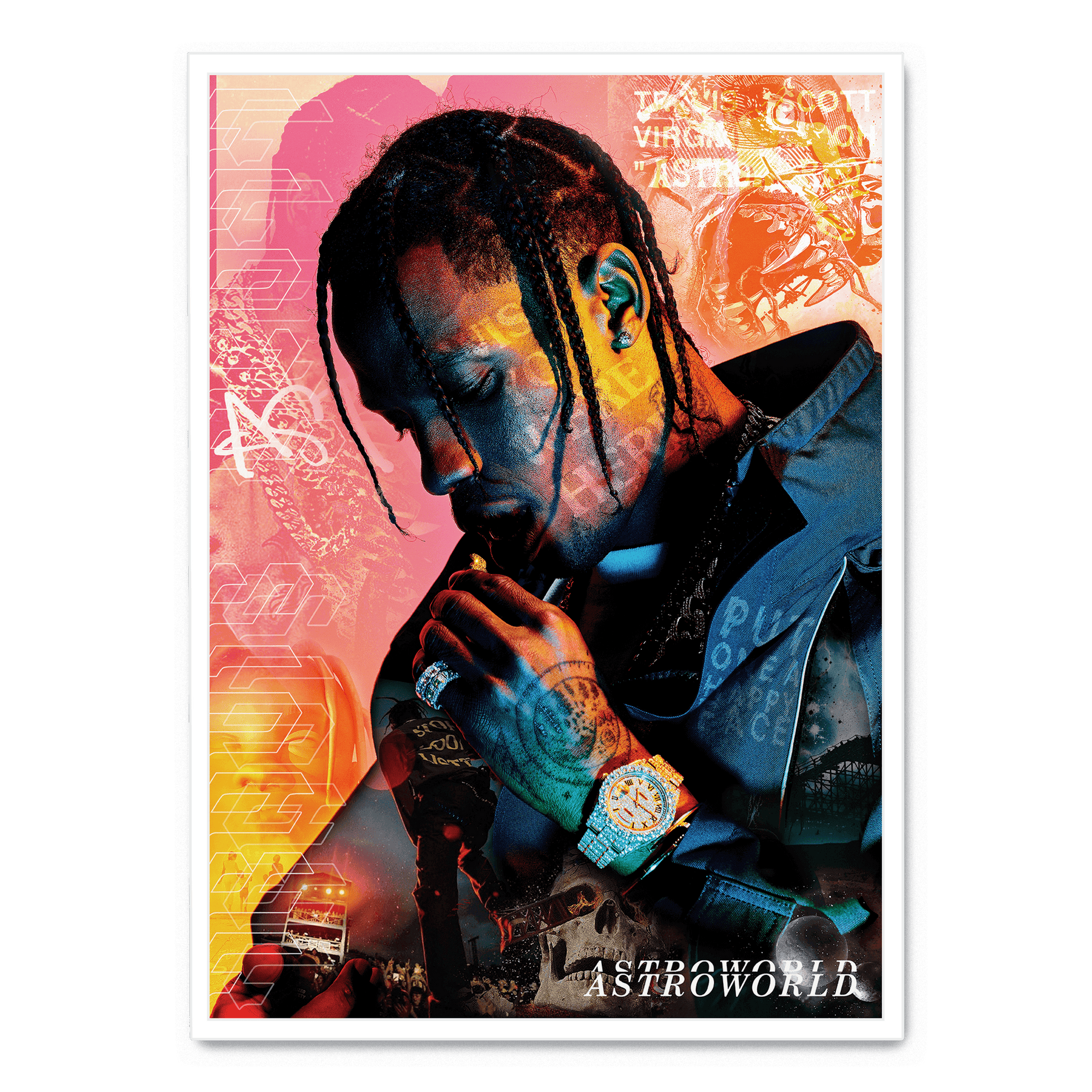 Astroworld Roses Travis Scott x Astroworld poster | Postera.art