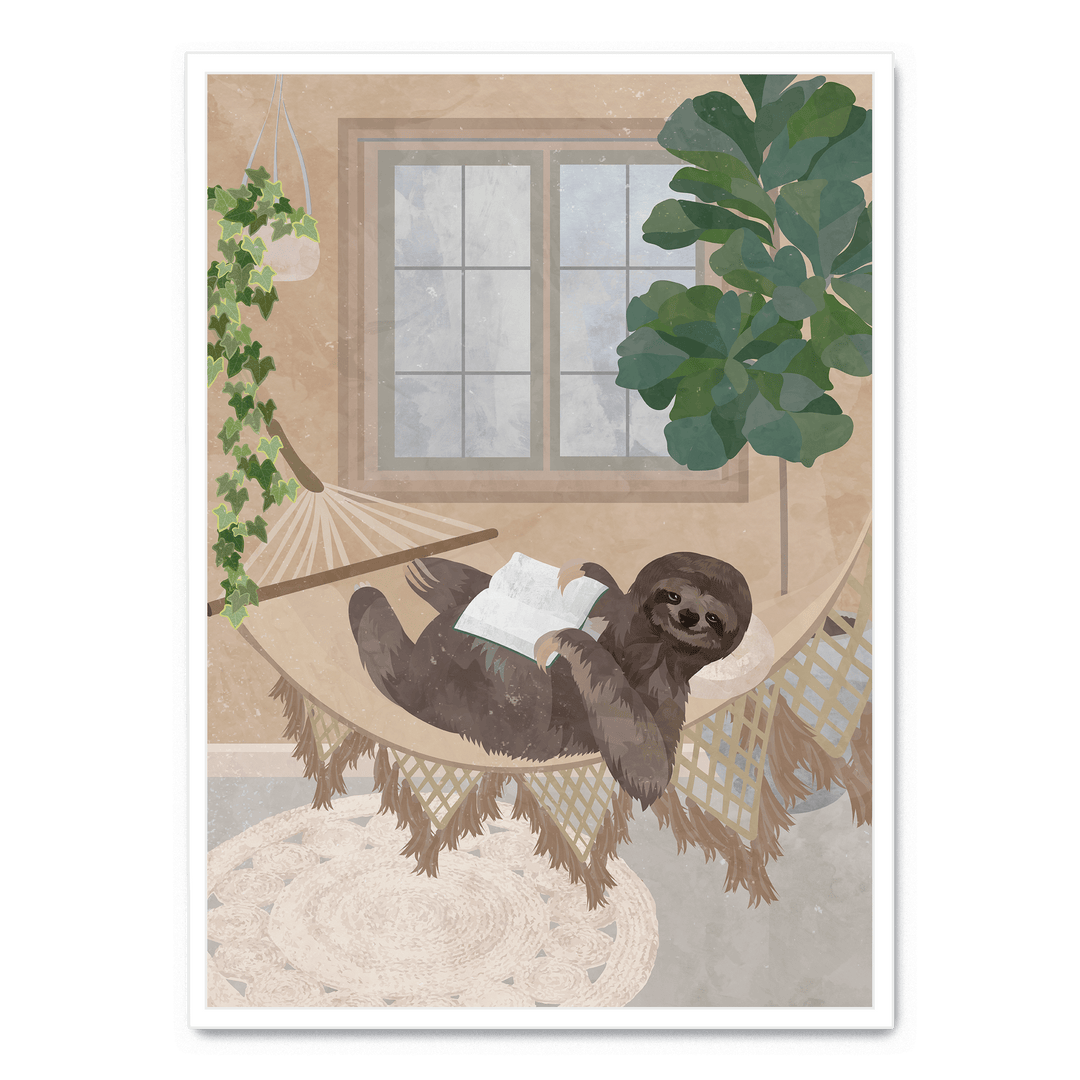 Lazy Sloth In Hammock