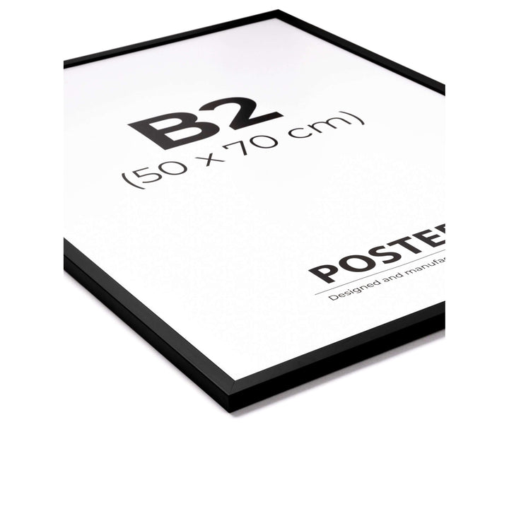 Sort ramme i størrelse 50x70cm fra Postera